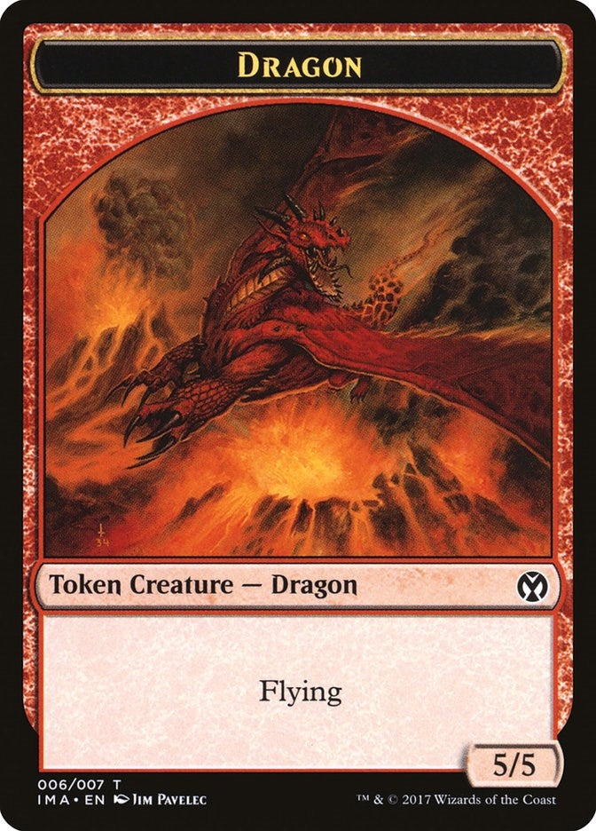 Image for Dragon Token (006) (6) - Magic: The Gathering