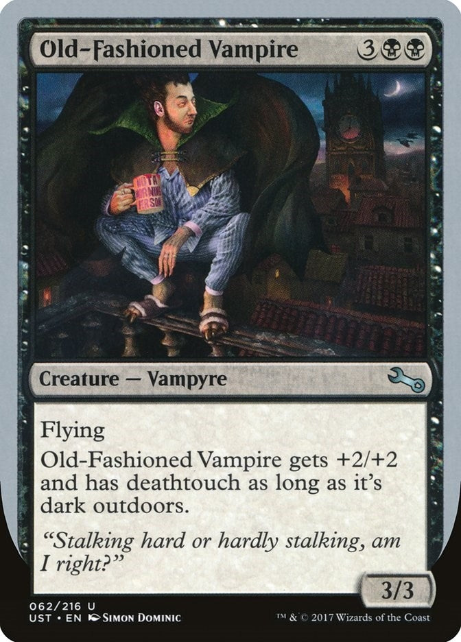 Image for Old-Fashioned Vampire (62) (UST) - Magic: The Gathering