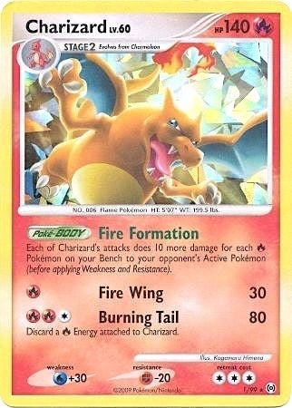 Image for Charizard - 1/99 (Cracked Ice Holo) (001/099) (MCAP) - Pokemon