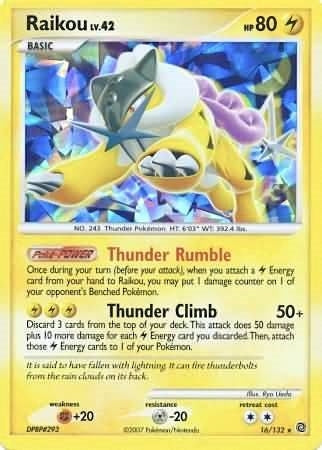 Image for Raikou - 16/132 (Cracked Ice Holo) (016/132) (MCAP) - Pokemon