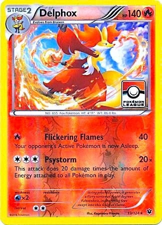 Image for Delphox - 13/124 (Pokemon League) (013/124) (PR) - Pokemon