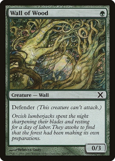 Image for Wall of Wood (309) (10E) - Magic: The Gathering