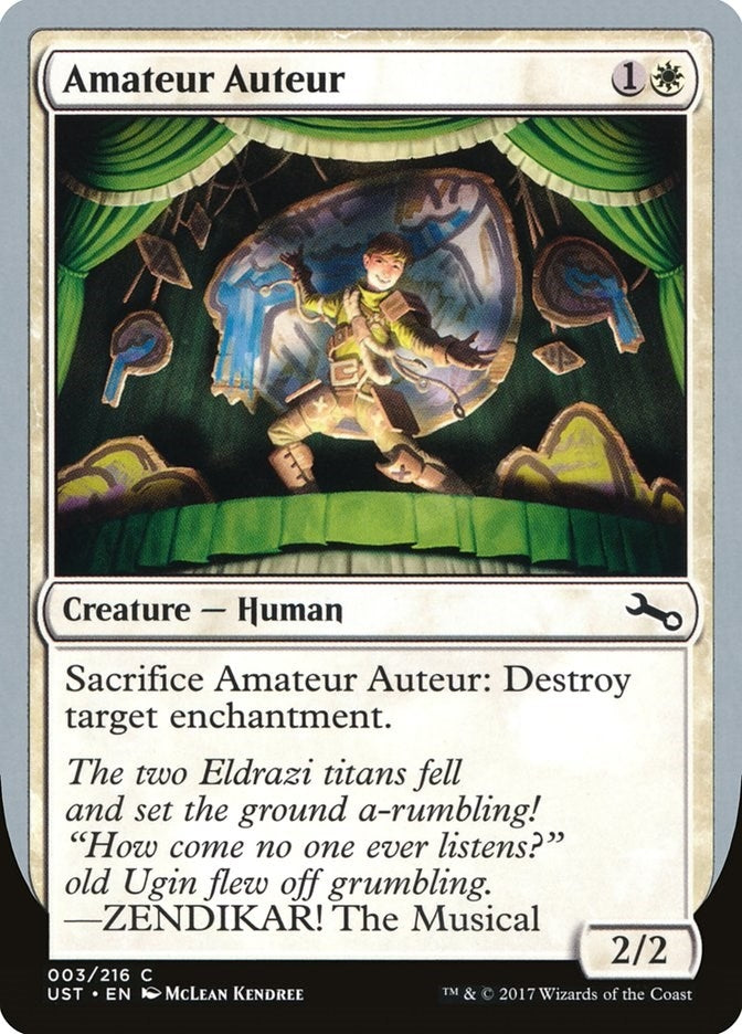 Image for Amateur Auteur (D) (3) (UST) - Magic: The Gathering