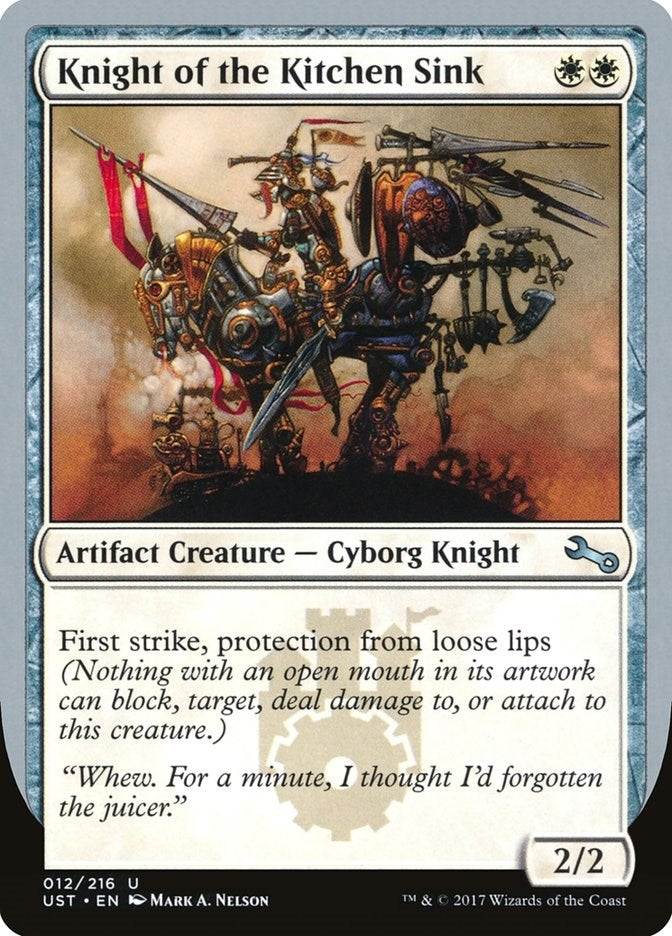 Image for Knight of the Kitchen Sink (C) (12) (UST) - Magic: The Gathering