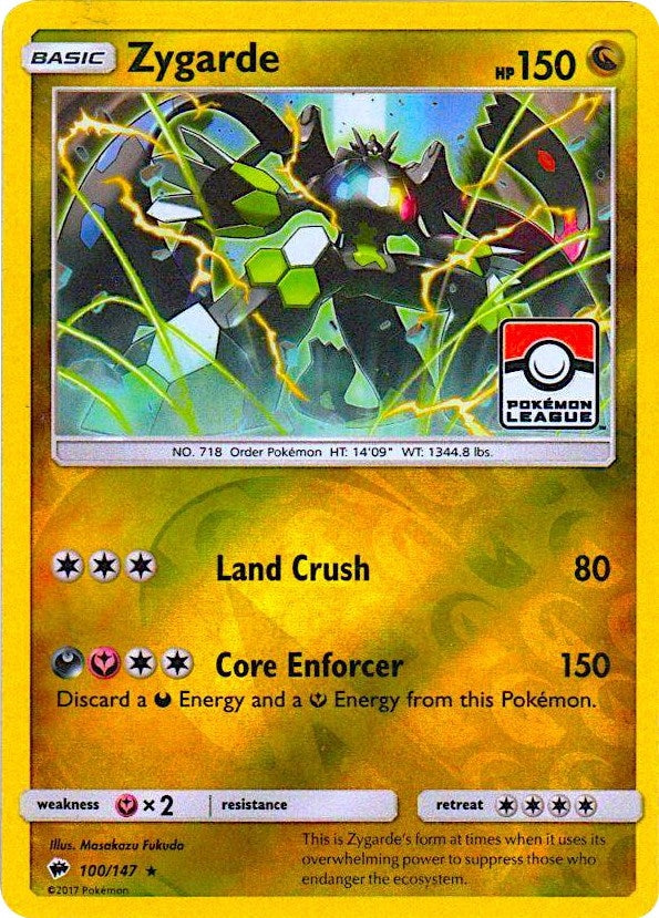 Image for Zygarde - 100/147 (Pokemon League) (100/147) (PR) - Pokemon