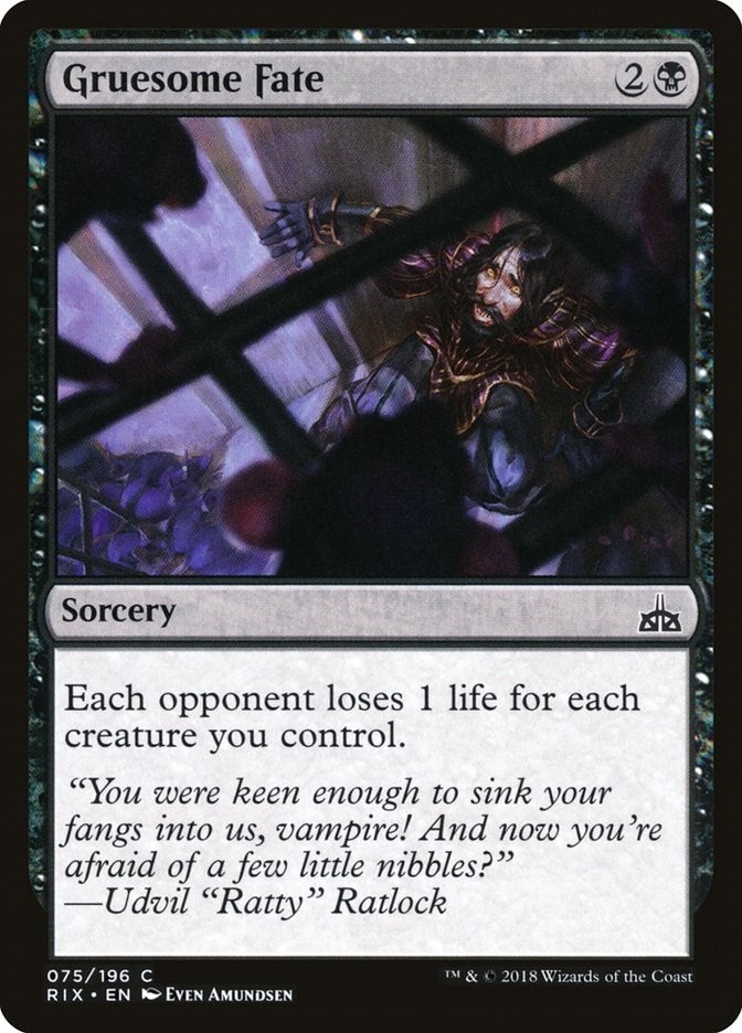 Image for Gruesome Fate (75) (RIX) - Magic: The Gathering