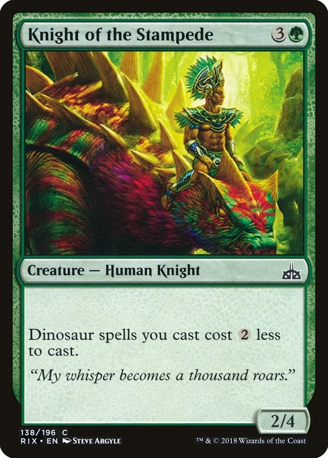 Image for Knight of the Stampede (138) - Magic: The Gathering