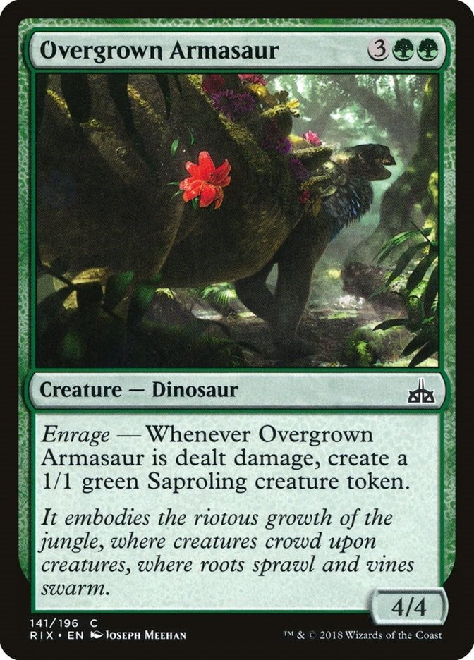 Image for Overgrown Armasaur (141) (RIX) - Magic: The Gathering