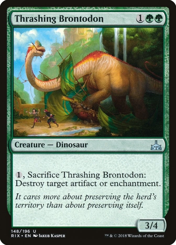 Image for Thrashing Brontodon (148) - Magic: The Gathering