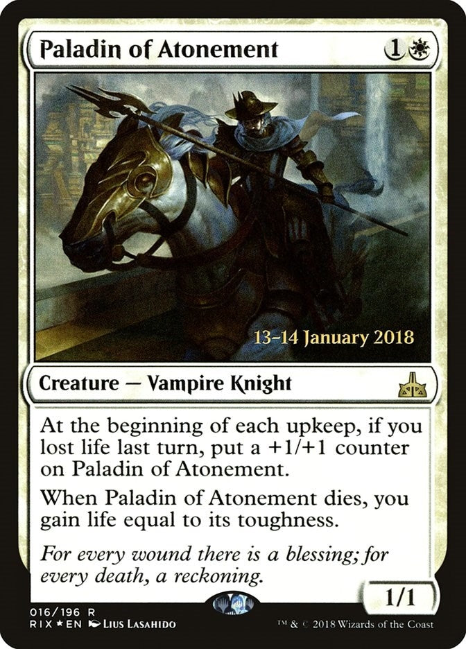 Image for Paladin of Atonement (16) - Magic: The Gathering