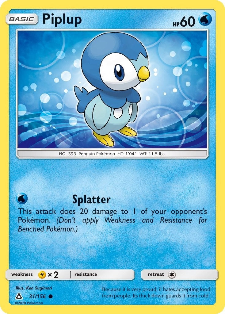 Image for Piplup (31) (31/156) (SM05) - Pokemon