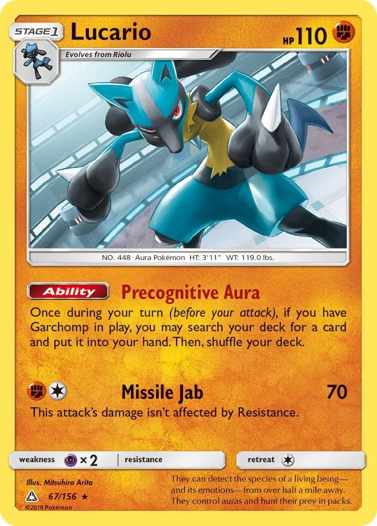 Image for Lucario (67/156) (SM05) - Pokemon