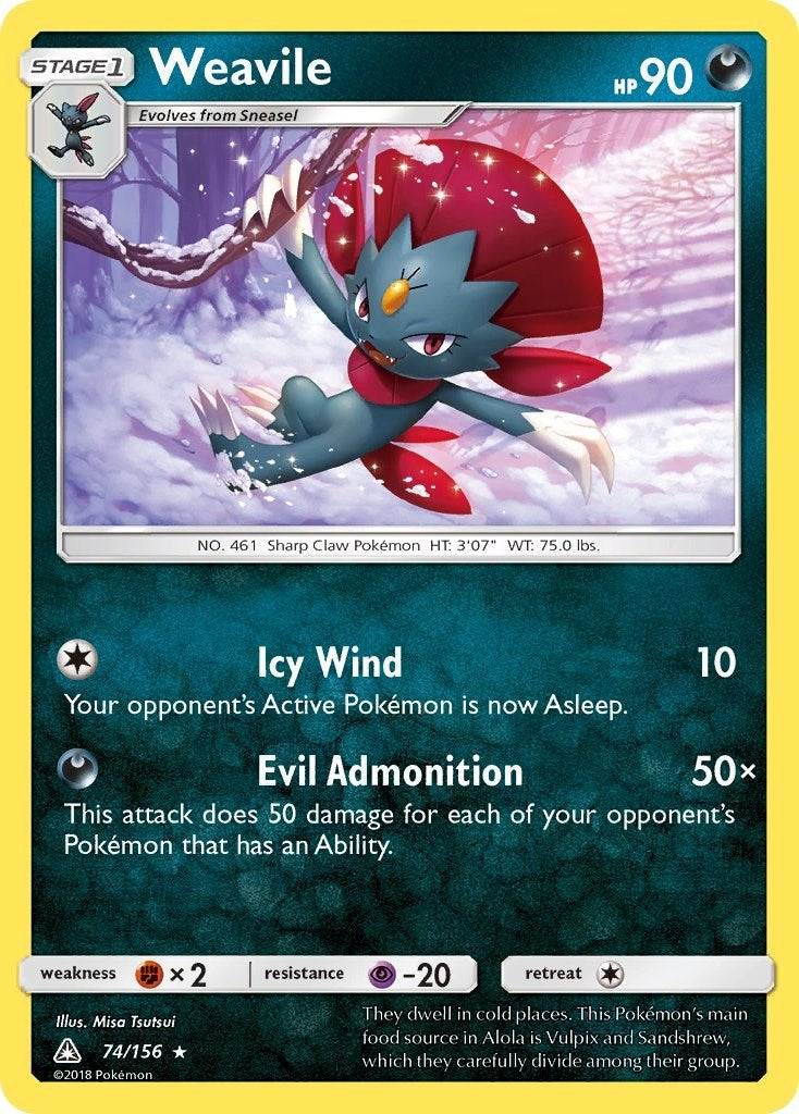 Image for Weavile (74/156) (SM05) - Pokemon
