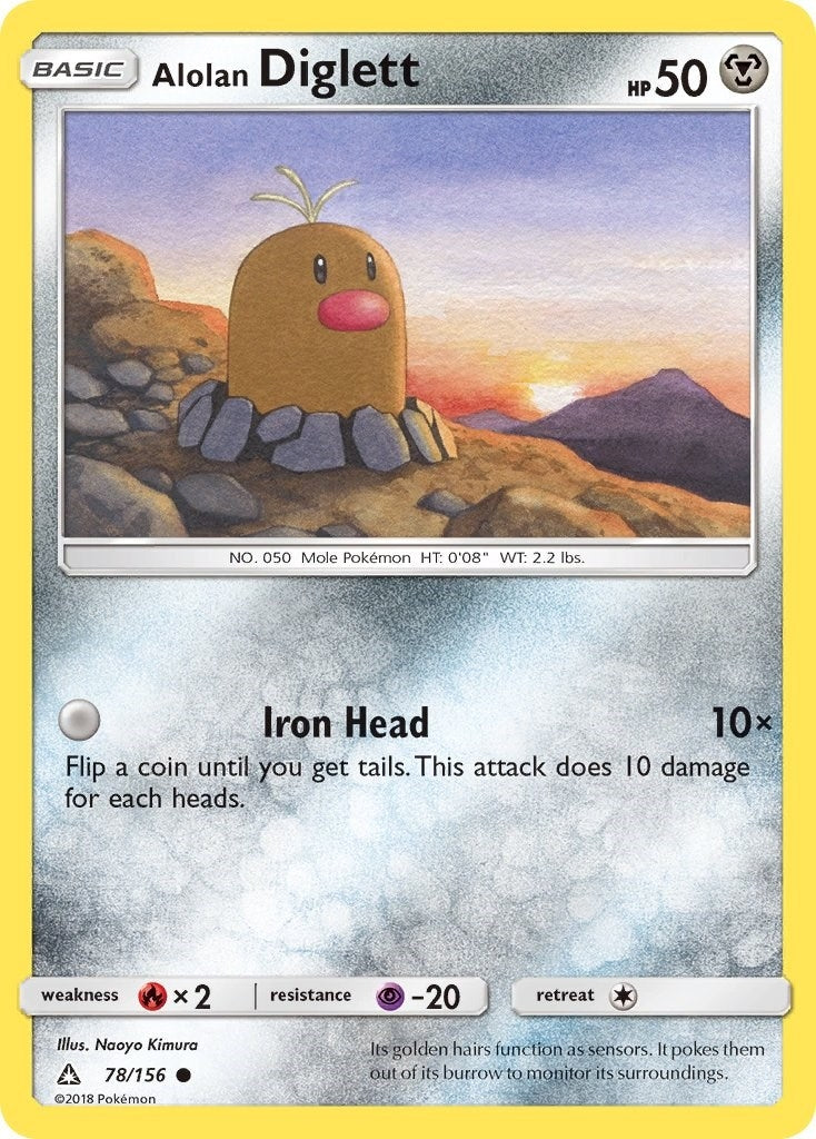 Image for Alolan Diglett (78/156) (SM05) - Pokemon