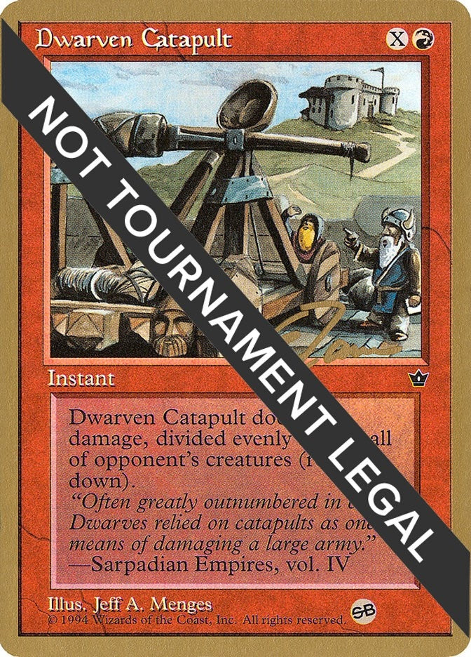 Image for Dwarven Catapult - 1996 Eric Tam (FEM) (SB) (WCD) - Magic: The Gathering