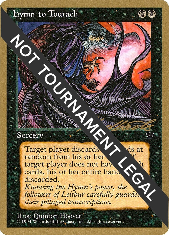 Image for Hymn to Tourach (Cloak) - 1996 Leon Lindback (FEM) - Magic: The Gathering