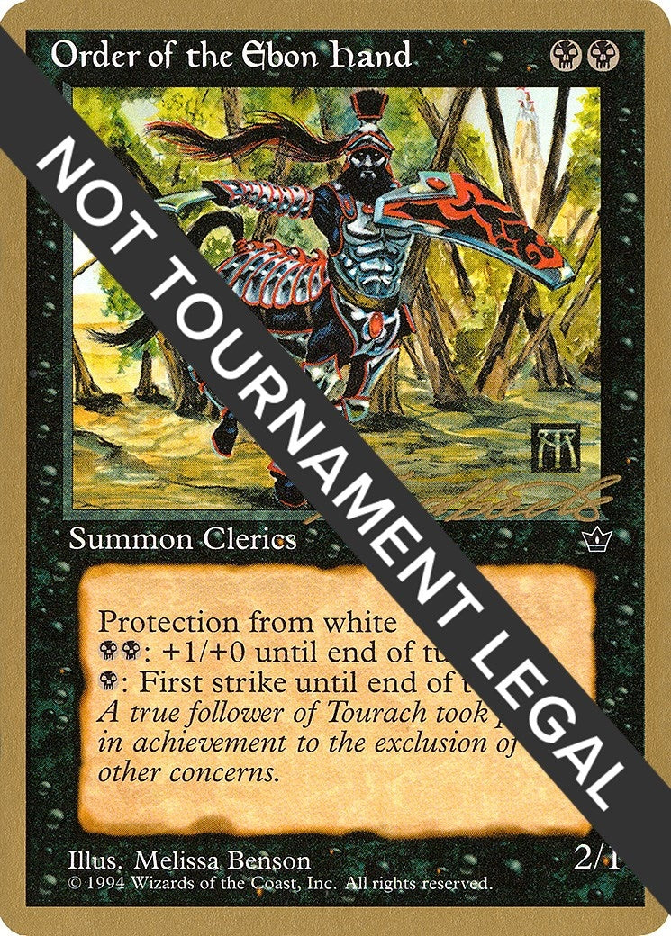 Image for Order of the Ebon Hand (Benson) - 1996 Leon Lindback (FEM) (WCD) - Magic: The Gathering