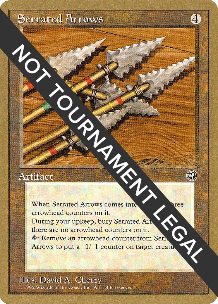 Image for Serrated Arrows - 1996 Leon Lindback (HML) (WCD) - Magic: The Gathering