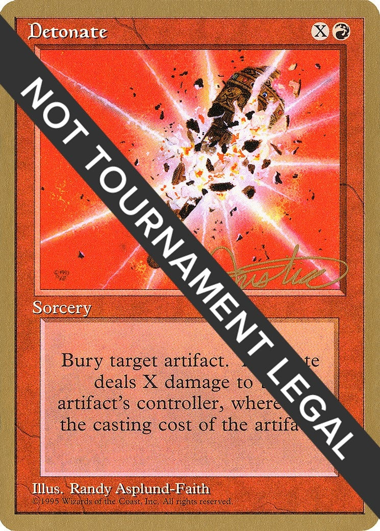 Image for Detonate - 1996 Mark Justice (4ED) (WCD) - Magic: The Gathering