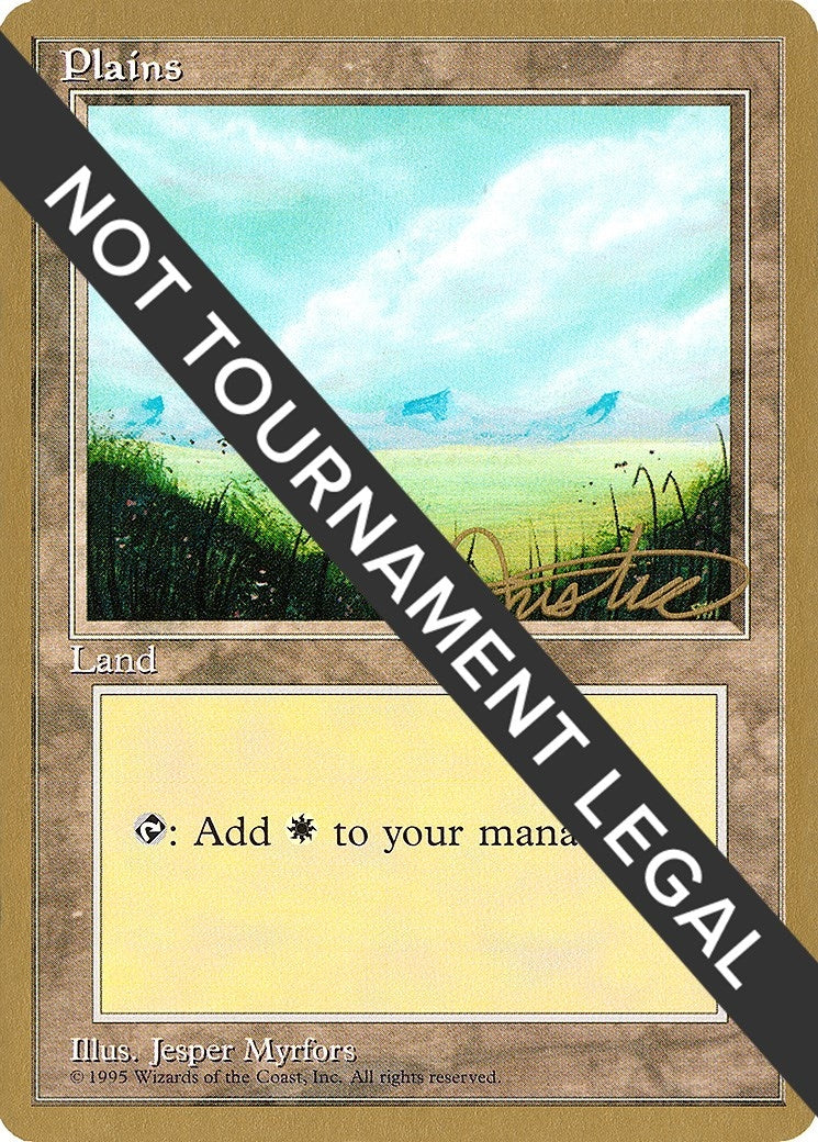 Image for Plains (A) - 1996 Mark Justice (4ED) - Magic: The Gathering