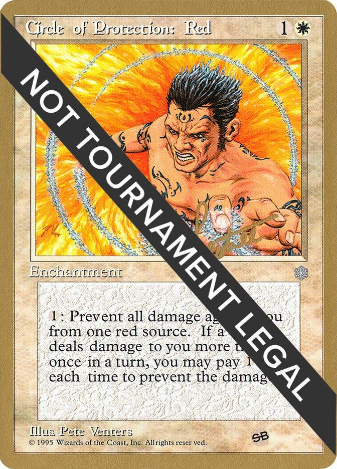 Image for Circle of Protection: Red - 1996 Shawn "Hammer" Regnier (ICE) (SB) (WCD) - Magic: The Gathering