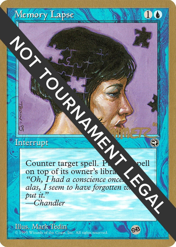 Image for Memory Lapse (Version 2) - 1996 Shawn "Hammer" Regnier (HML) (SB) - Magic: The Gathering