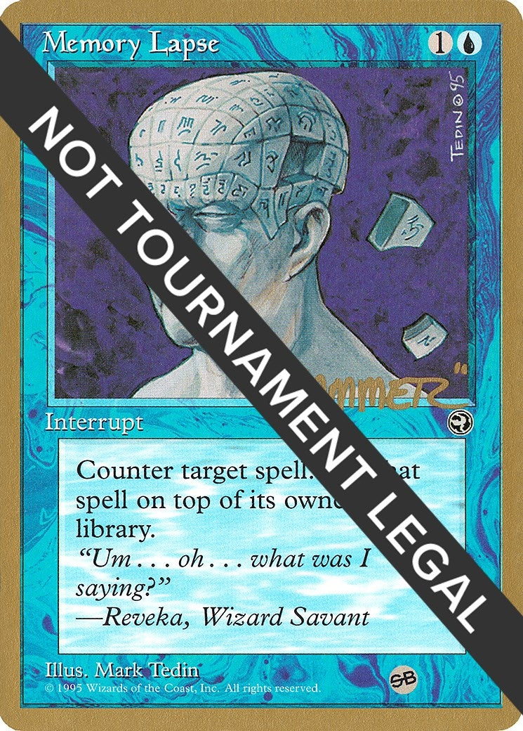 Image for Memory Lapse - 1996 Shawn "Hammer" Regnier (HML) (SB) - Magic: The Gathering