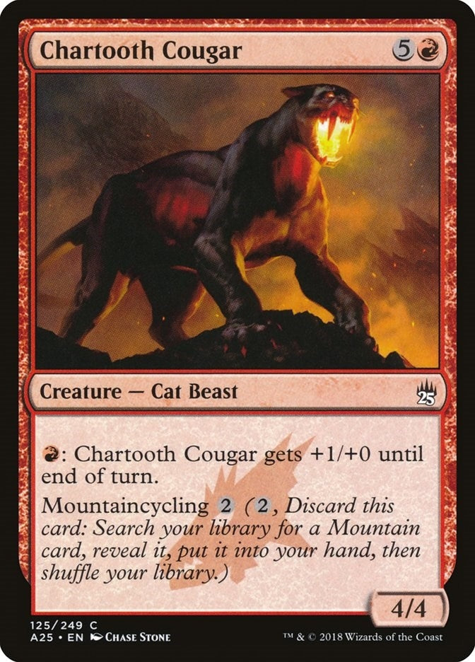 Image for Chartooth Cougar (125) - Magic: The Gathering