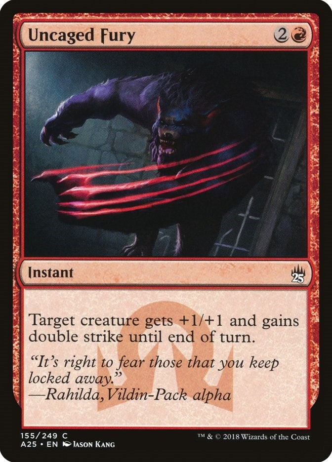 Image for Uncaged Fury (155) - Magic: The Gathering