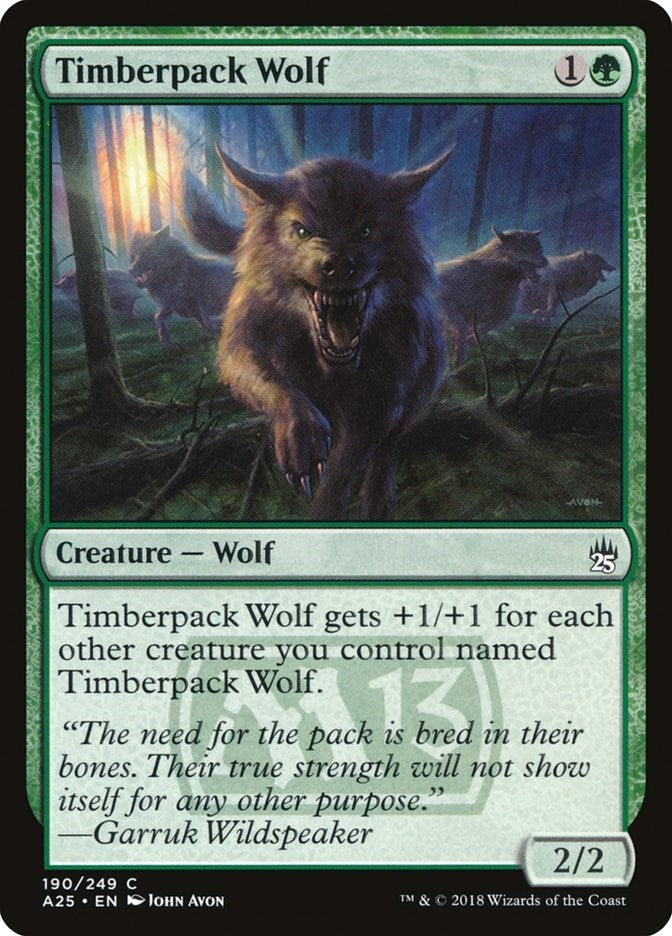 Image for Timberpack Wolf (190) - Magic: The Gathering