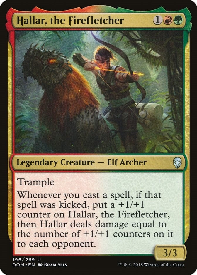 Image for Hallar, the Firefletcher (196) (DOM) - Magic: The Gathering