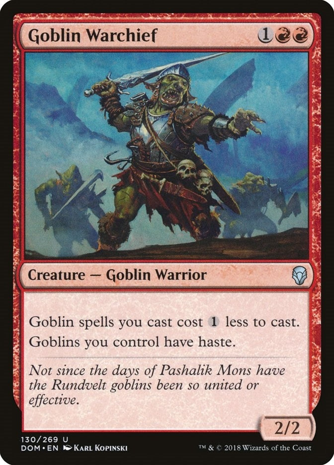 Image for Goblin Warchief (130) - Magic: The Gathering