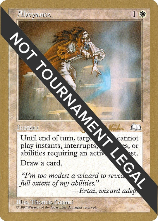 Image for Abeyance - 1997 Janosch Kuhn (WTH) (WCD) - Magic: The Gathering