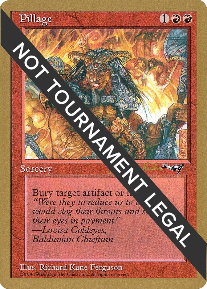 Image for Pillage - 1997 Janosch Kuhn (ALL) - Magic: The Gathering