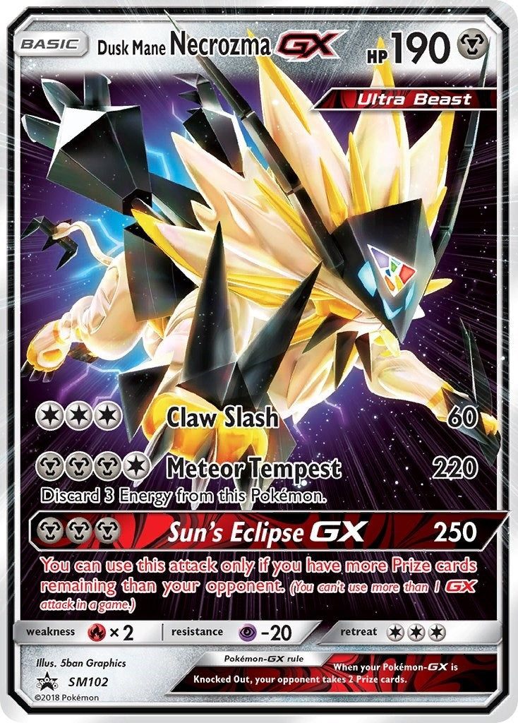 Image for Dusk Mane Necrozma GX - SM102 (SM102) (SMP) - Pokemon