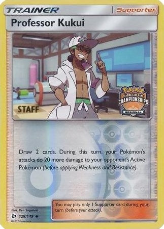 Image for Professor Kukui - 128/149 (Regional Championships) [Staff] (128/149) (PR) - Pokemon