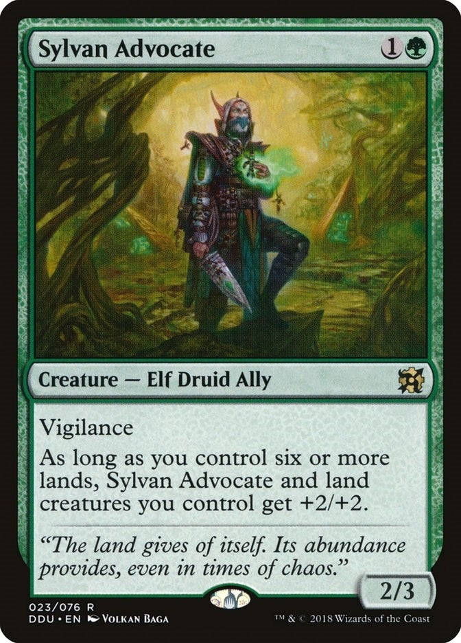Image for Sylvan Advocate (23) - Magic: The Gathering