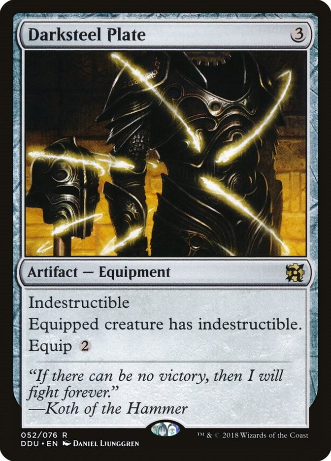 Image for Darksteel Plate (52) (DDU) - Magic: The Gathering