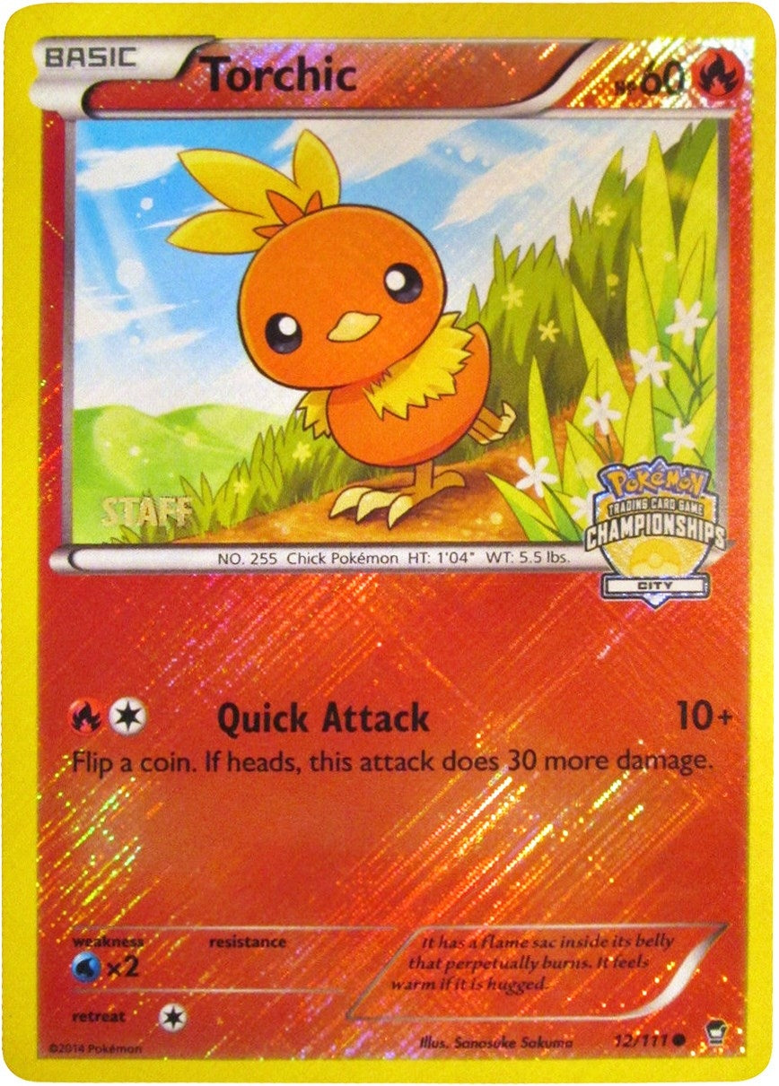 Image for Torchic - 12/111 (City Championships) [Staff] (012/111) (PR) - Pokemon