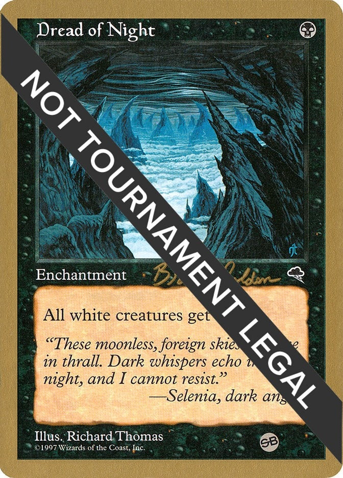 Image for Dread of Night - 1998 Brian Selden (TMP) (SB) (WCD) - Magic: The Gathering