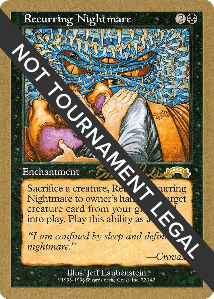 Image for Recurring Nightmare - 1998 Brian Selden (EXO) (WCD) - Magic: The Gathering