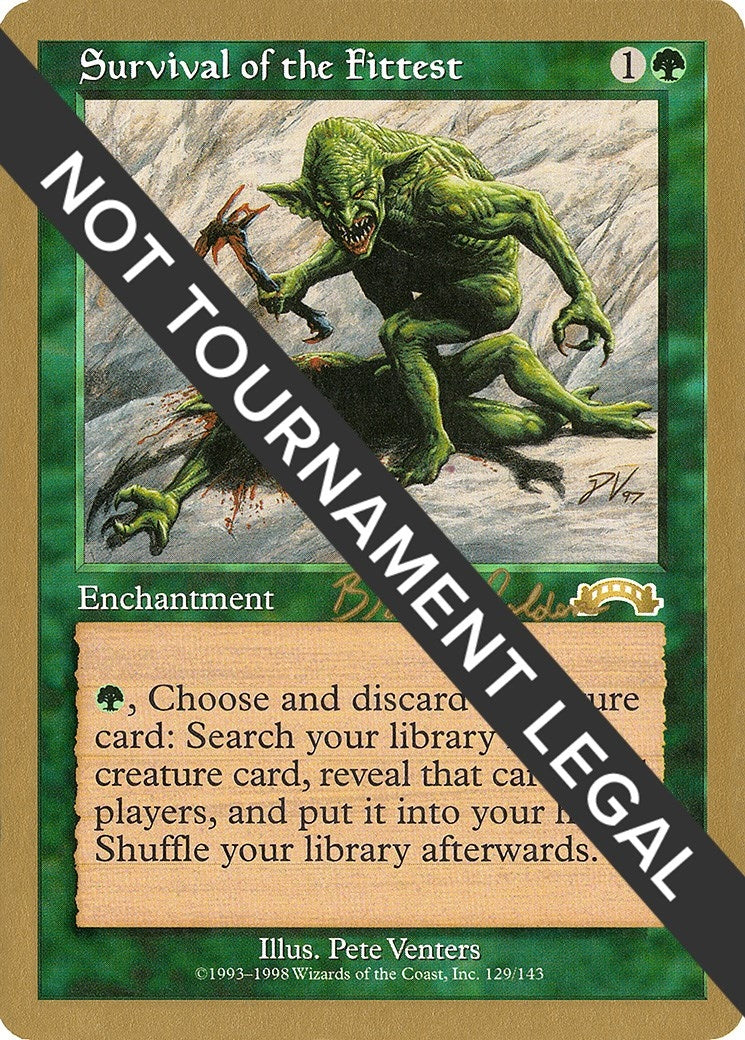 Image for Survival of the Fittest - 1998 Brian Selden (EXO) - Magic: The Gathering