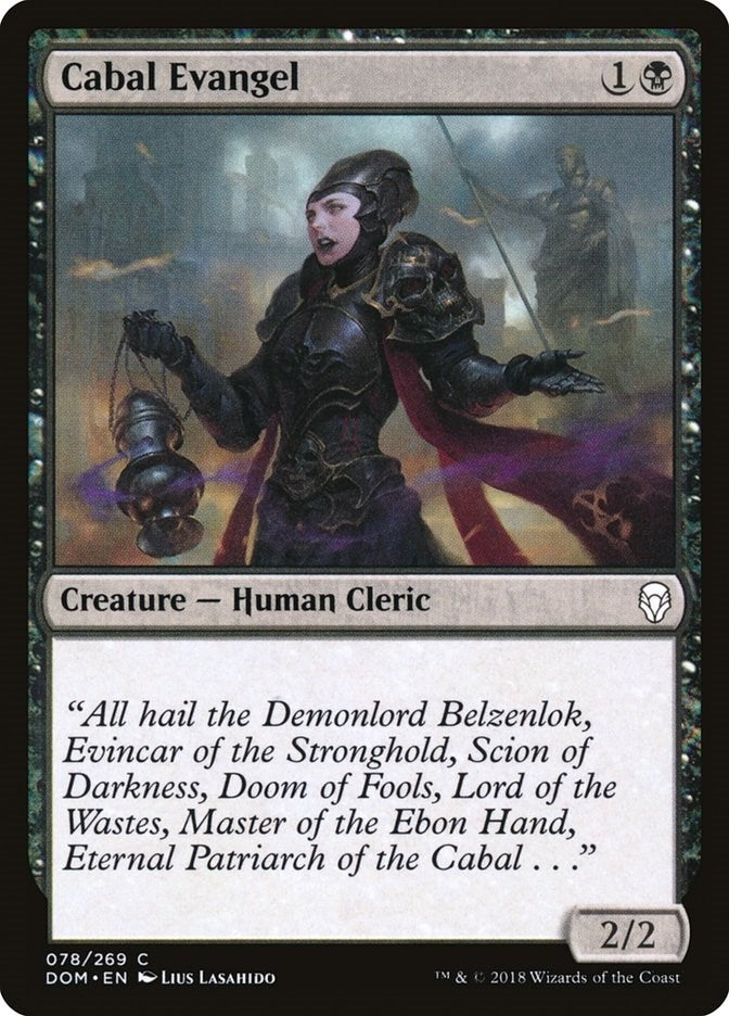 Image for Cabal Evangel (78) (DOM) - Magic: The Gathering