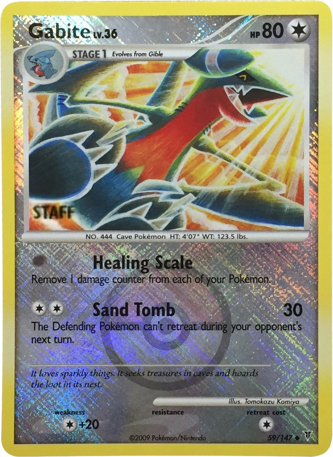 Image for Gabite - 59/147 (Championship Promo) [Staff] (059/147) (PR) - Pokemon