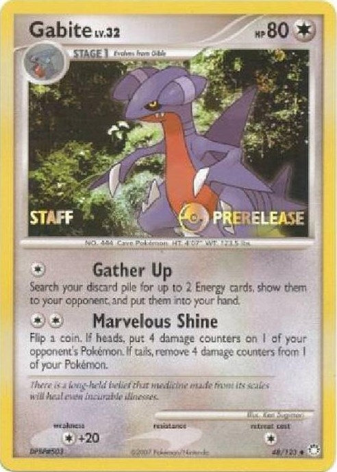 Image for Gabite - 48/123 (Prerelease) [Staff] (48/123) (PR) - Pokemon