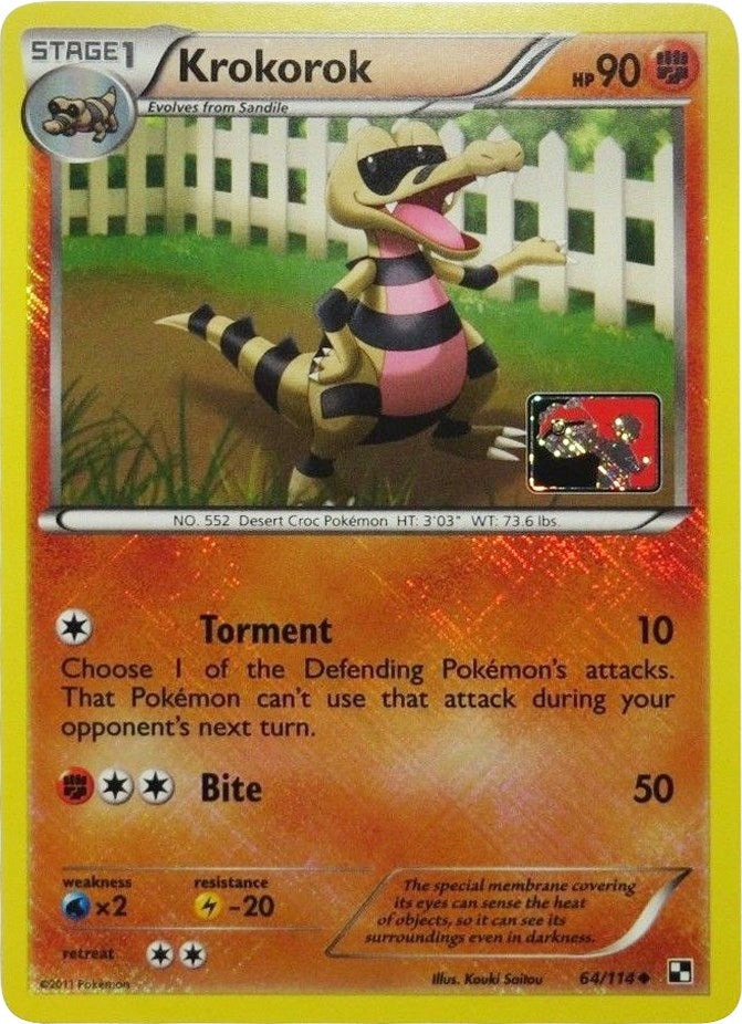 Image for Krokorok - 64/114 (League Promo) (064/114) (PR) - Pokemon