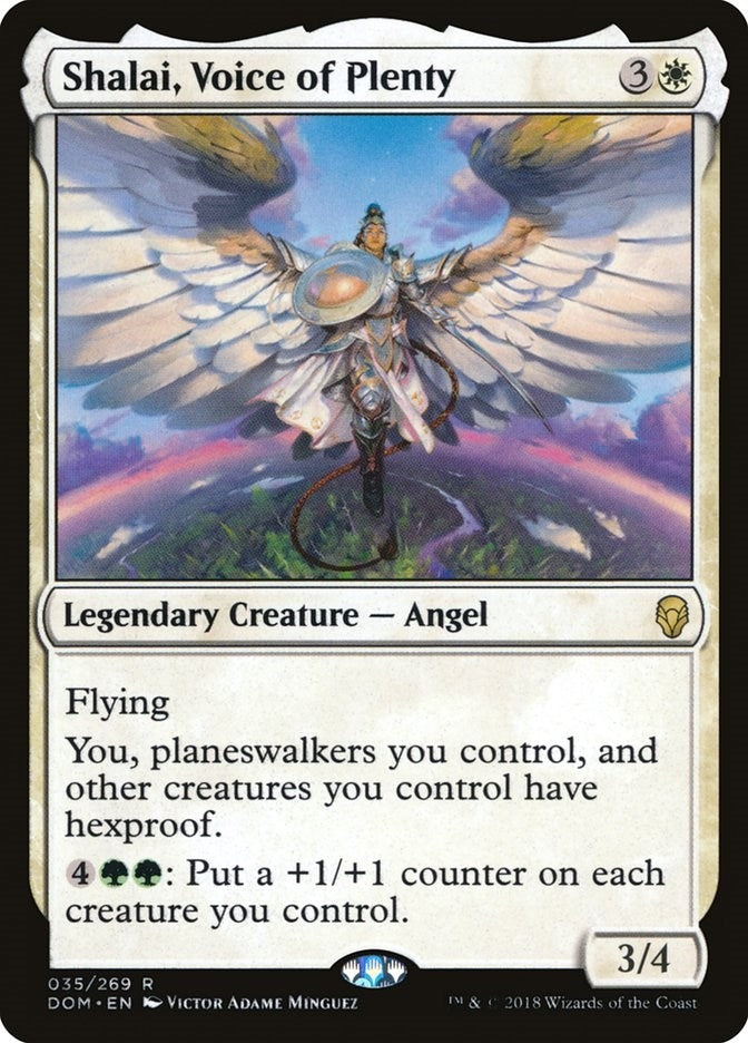 Image for Shalai, Voice of Plenty (35) (DOM) - Magic: The Gathering