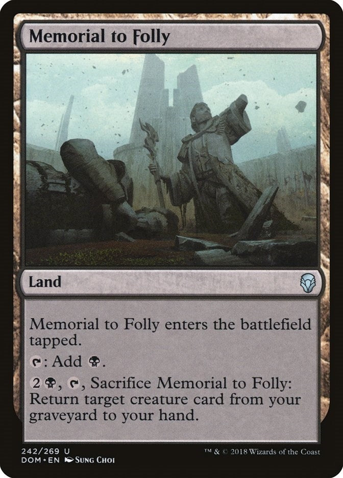 Image for Memorial to Folly (242) (DOM) - Magic: The Gathering