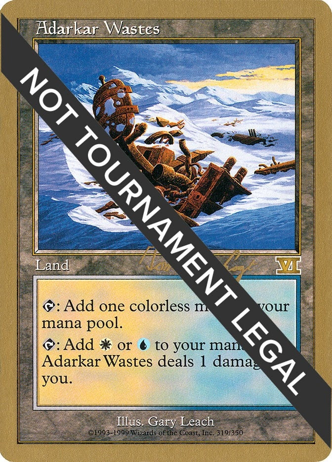 Image for Adarkar Wastes - 2000 Tom van de Logt (6ED) (WCD) - Magic: The Gathering