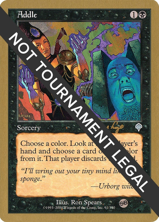 Image for Addle - 2001 Tom van de Logt (INV) (SB) (WCD) - Magic: The Gathering